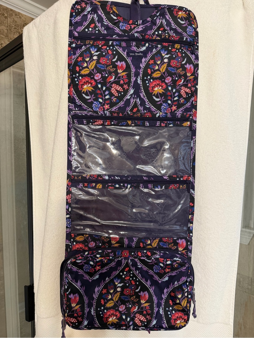 Vera Bradley Purple Floral Travel Tote - Picture 5 of 5